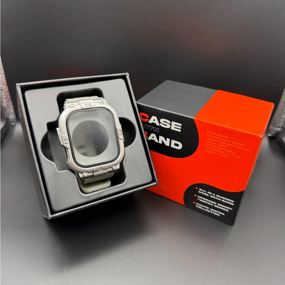 Silver Apple Watch 42mm Case with Band. Brand New.